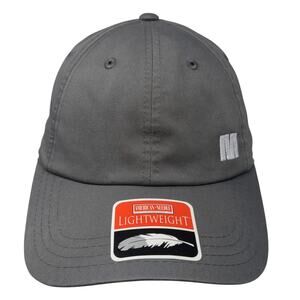 Magnite Strapback Baseball Cap Gray OS Adjustable Lightweight American Needle